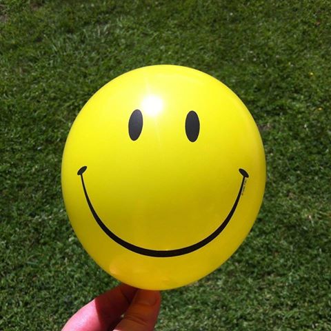 Yellow Smile Face Mini Balloons