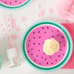 Watermelon paper plates