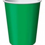 Emerald Green Paper Cups