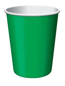 Emerald Green Paper Cups