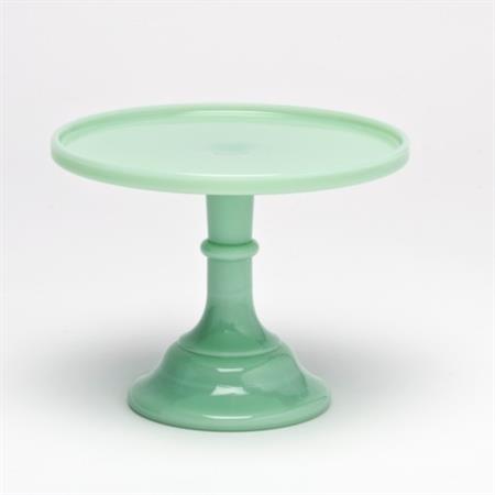 Milk Glass Pedestal 24cm ~ Jadeite