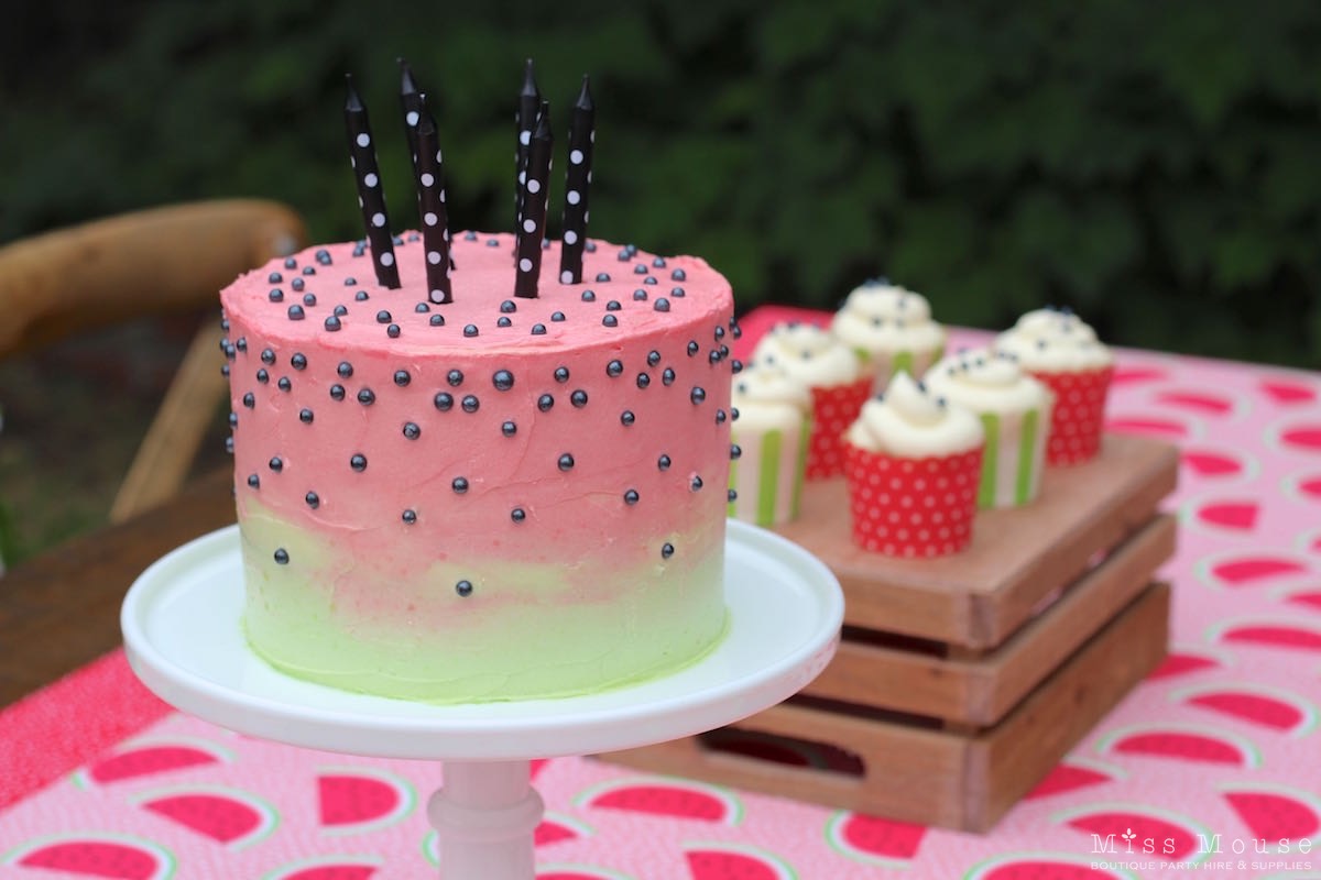 Watermelon Birthday Cake