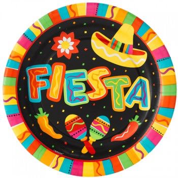 fiesta fun paper dinner plates mexican fiesta party plates