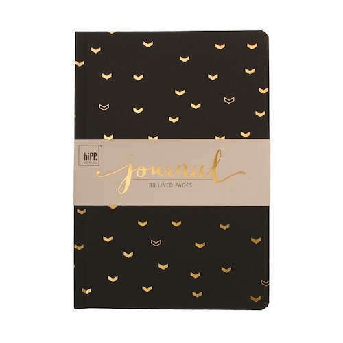 The Black / Gold Foil Journal by hipp is perfect as a wedding planner.