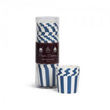 The Blue Navy Stripes Baking Cups by Paper Eskimo will have your cupcakes looking amazing!