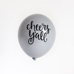 Cheers Y'all balloons are perfect for new years eve celebrations.