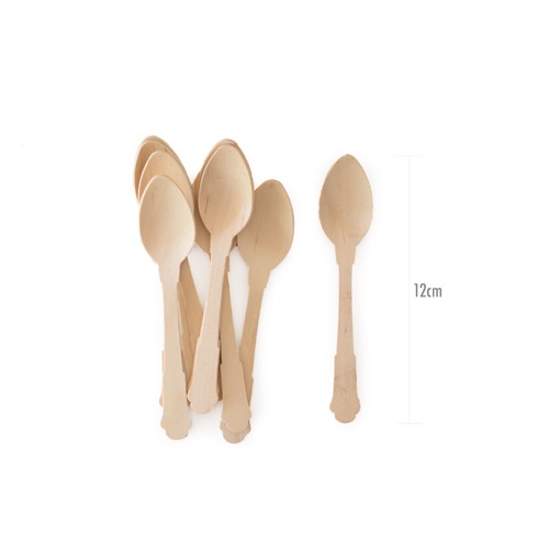 Shop our cutlery range for these deluxe wooden dessert spoons.