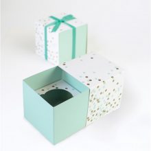 Mint Confetti Cupcake Gift boxes