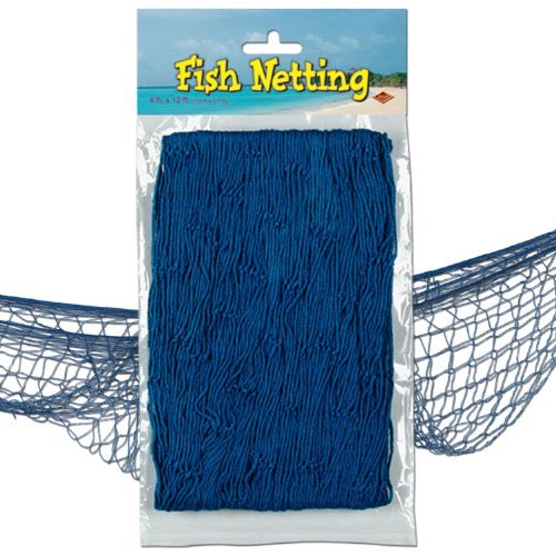 Our Blue Fish Netting is perfect for your pirate party!