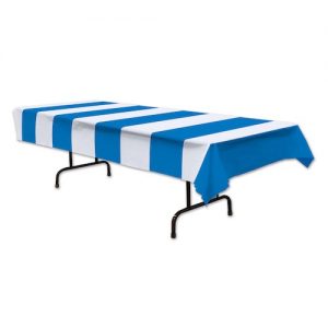 Blue & White Stripe Table Cover