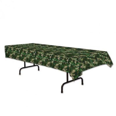 Camo Tablecover for an army, hunting or camouflage themed party