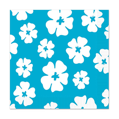 Hibiscus Paper Napkins for a Hawaiian Luau party!