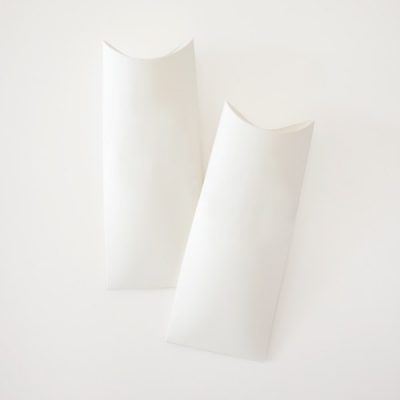 Large white pillow boxes by Paper Eskimo