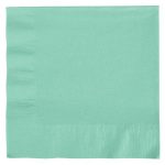 Our basic Fresh Mint Green paper napkins are the perfect mint serviette!