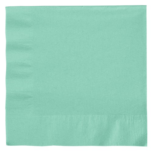 Our basic Fresh Mint Green paper napkins are the perfect mint serviette!