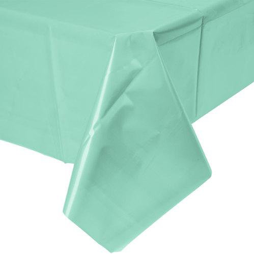 Our Fresh Mint Green Table Cover is a great plastic table cloth option!