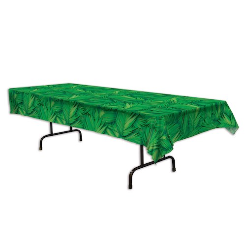 A Palm Leaf Tablecover for your jungle party!