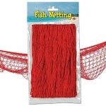 Red fish netting for your pirate party!