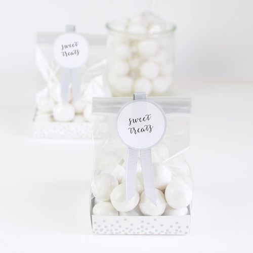 Silver Sundae Treat Bags by Paper Eskimo make perfect wedding favours.