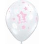 1st Birthday Soft Patterns Girl Balloons