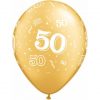 Gold 50-A-Round Balloons by Qualatex
