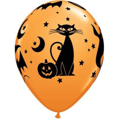 Orange Fun & Spooky Icons Balloons by Qualatex