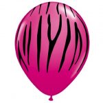 Wildberry Zebra Stripe Balloons for your pink zebra, glamour or hens night party!