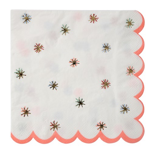 Nutcracker Gold Star Napkins by Meri Meri