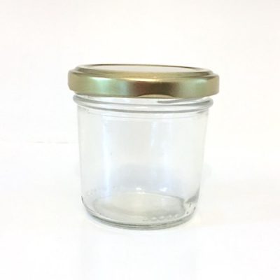 120ml round glass jar for wedding favours or mini dessert portions.