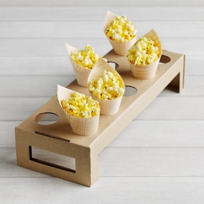 Cone holder tray for holding wooden cones.