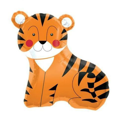 Tiger Foil Balloon by North Star Balloons features a smiling tiger.