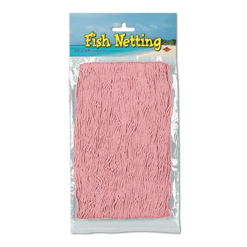 Pink fish netting by Biestle for your mermaid party.