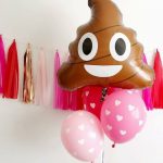 Poop Emoji Foil Balloon for your emoji party available in NZ.