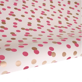 Berry Gold Confetti gift wrap by hiPP Australia is perfect as a table runner too.