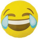Crying Laughing Emoji Foil Balloon by North Star Balloons