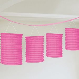 Pink lantern garland NZ