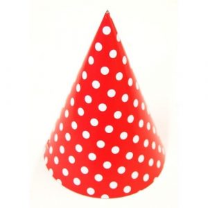 Red & White Polka Dots Party Hats