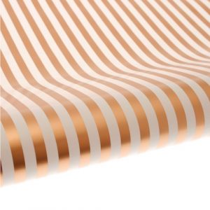 Creme Gold Stripe Table Runner Gift Wrap