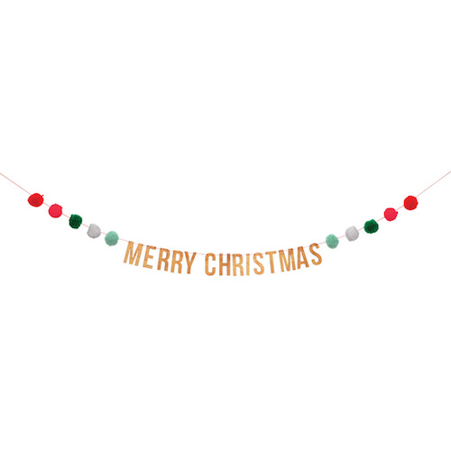 Pom Pom Christmas Garland by Meri Meri.