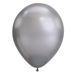 Chrome silver balloons by Qualatex available in NZ.