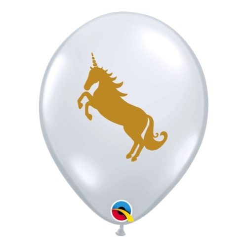 Diamond Clear Unicorn Balloon available in NZ