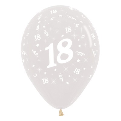 Jewel Crystal Clear 18 Balloons by Sempertex available in NZ.