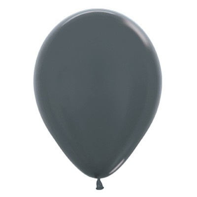 Metallic graphite silver mini balloons by Sempertex