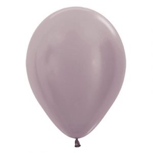 Metallic pearl greige silver mini balloons by Sempertex