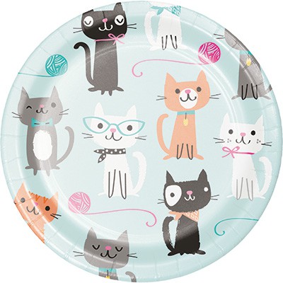 Purr-fect Party Luncheon Plates