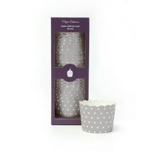 Silver Sundae Baking Cups by Paper Eskimo available in NZ.